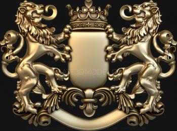 Coat of arms (GR_0054) 3D model for CNC machine