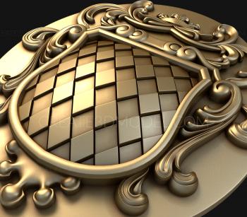 Coat of arms (GR_0056) 3D model for CNC machine