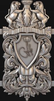 Coat of arms (GR_0061) 3D model for CNC machine