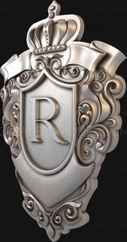 Coat of arms (GR_0076) 3D model for CNC machine