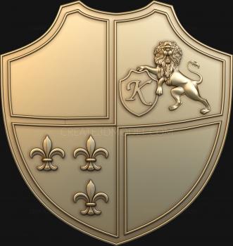 Coat of arms (GR_0080) 3D model for CNC machine