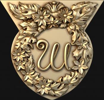Coat of arms (GR_0091-1) 3D model for CNC machine