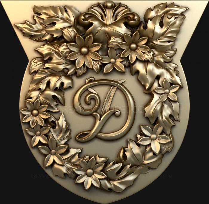 Coat of arms (GR_0091) 3D model for CNC machine