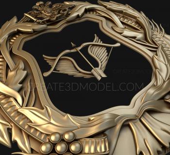 Coat of arms (GR_0092) 3D model for CNC machine