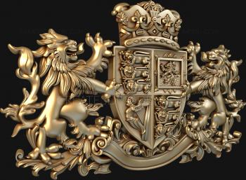 Coat of arms (GR_0101) 3D model for CNC machine
