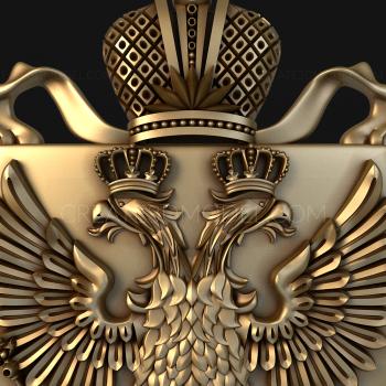 Coat of arms (GR_0104) 3D model for CNC machine