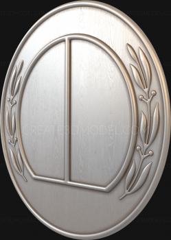 Coat of arms (GR_0105) 3D model for CNC machine