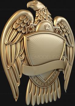 Coat of arms (GR_0109) 3D model for CNC machine