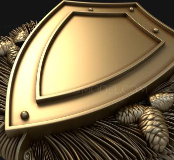Coat of arms (GR_0114) 3D model for CNC machine