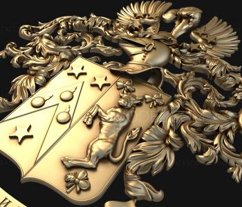 Coat of arms (GR_0120) 3D model for CNC machine