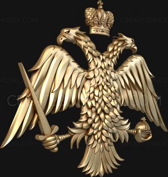 Coat of arms (GR_0127) 3D model for CNC machine