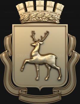 Coat of arms (GR_0131) 3D model for CNC machine