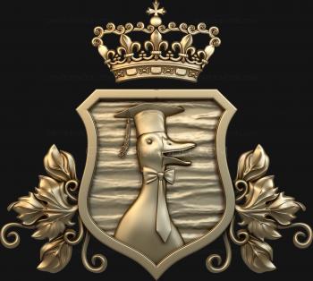 Coat of arms (GR_0136) 3D model for CNC machine