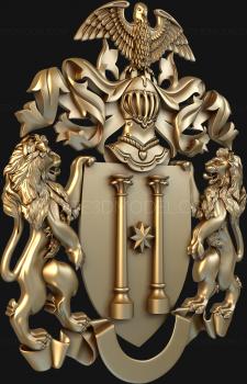 Coat of arms (GR_0140) 3D model for CNC machine