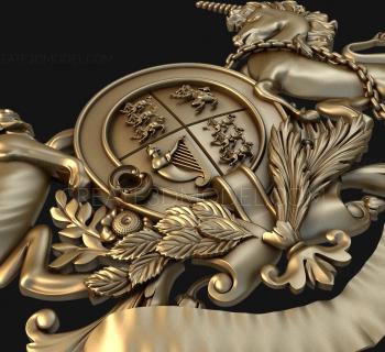 Coat of arms (GR_0152) 3D model for CNC machine
