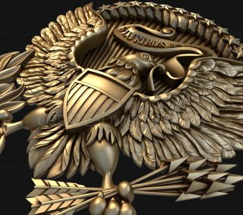 Coat of arms (GR_0169) 3D model for CNC machine
