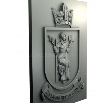 Coat of arms (GR_0179) 3D model for CNC machine