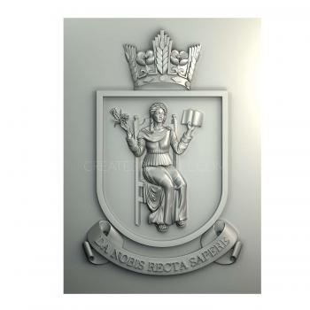 Coat of arms (GR_0179) 3D model for CNC machine