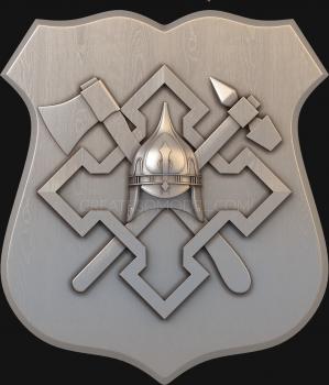 Coat of arms (GR_0184) 3D model for CNC machine
