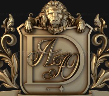 Coat of arms (GR_0185) 3D model for CNC machine
