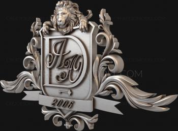 Coat of arms (GR_0185) 3D model for CNC machine