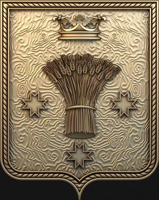 Coat of arms (GR_0188) 3D model for CNC machine