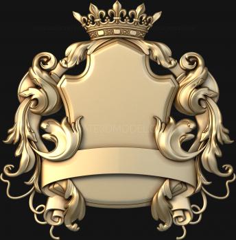 Coat of arms (GR_0194-2) 3D model for CNC machine