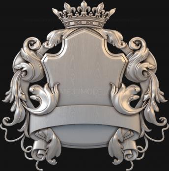 Coat of arms (GR_0194-2) 3D model for CNC machine