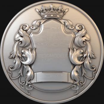 Coat of arms (GR_0194-3) 3D model for CNC machine