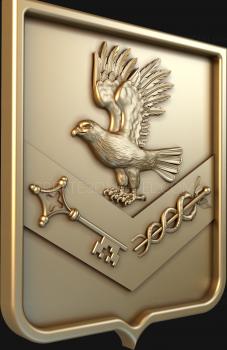 Coat of arms (GR_0195) 3D model for CNC machine