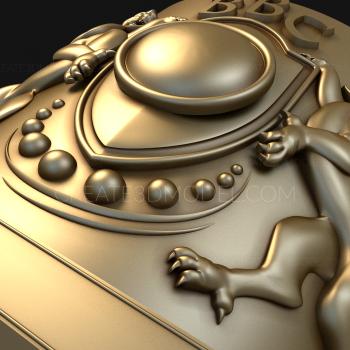 Coat of arms (GR_0201) 3D model for CNC machine