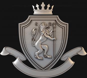 Coat of arms (GR_0202) 3D model for CNC machine