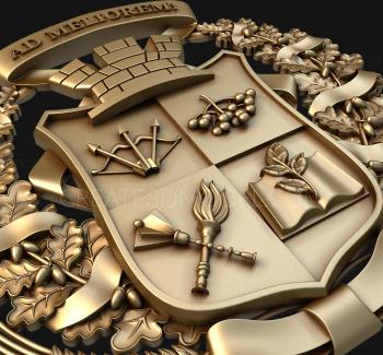 Coat of arms (GR_0219) 3D model for CNC machine