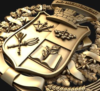 Coat of arms (GR_0219) 3D model for CNC machine