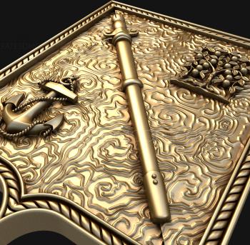 Coat of arms (GR_0220) 3D model for CNC machine