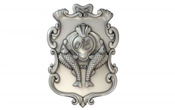 Coat of arms (GR_0226) 3D model for CNC machine