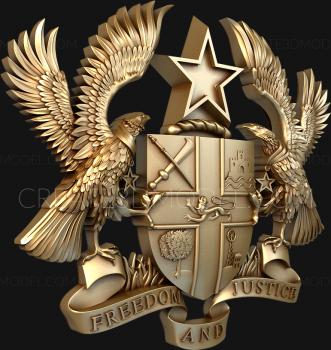 Coat of arms (GR_0227) 3D model for CNC machine
