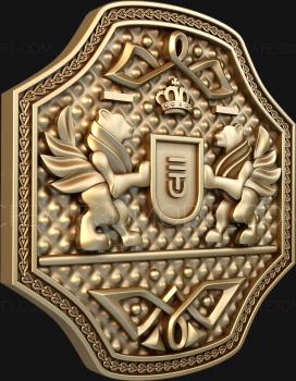 Coat of arms (GR_0228) 3D model for CNC machine