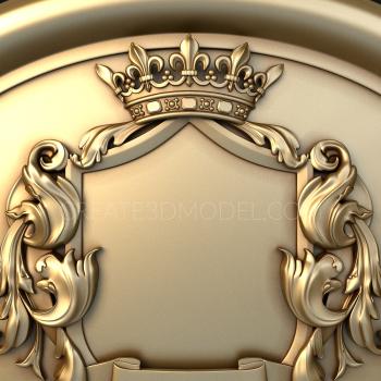 Coat of arms (GR_0229) 3D model for CNC machine