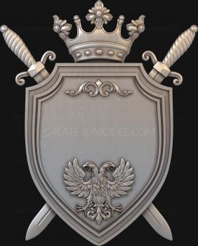 Coat of arms (GR_0231) 3D model for CNC machine