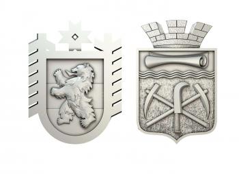 Coat of arms (GR_0233) 3D model for CNC machine