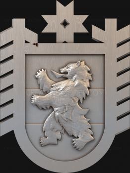 Coat of arms (GR_0233) 3D model for CNC machine