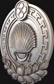Coat of arms (GR_0237) 3D model for CNC machine