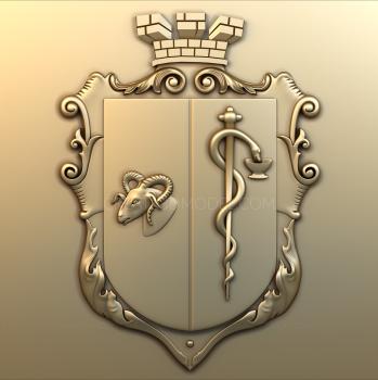 Coat of arms (GR_0242) 3D model for CNC machine