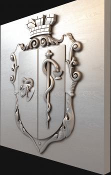 Coat of arms (GR_0242) 3D model for CNC machine