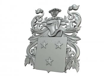 Coat of arms (GR_0246) 3D model for CNC machine