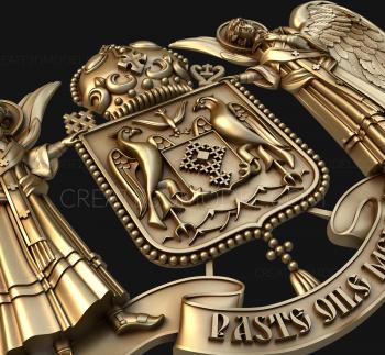 Coat of arms (GR_0252) 3D model for CNC machine