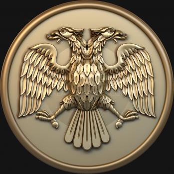 Coat of arms (GR_0254) 3D model for CNC machine