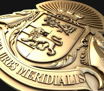 Coat of arms (GR_0265) 3D model for CNC machine