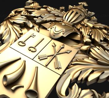 Coat of arms (GR_0275) 3D model for CNC machine